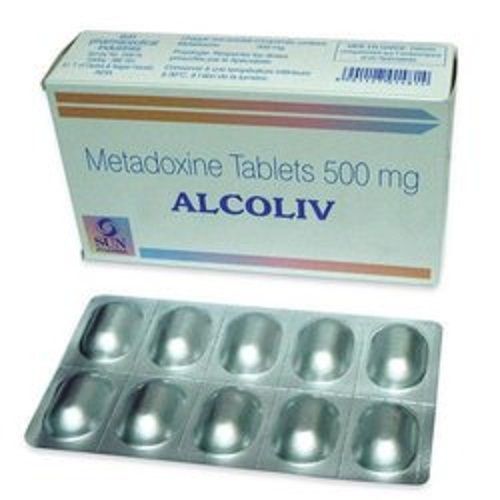 White Alcoliv Tablet Metadoxine, 500 Mg