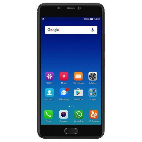 Black Colour Gionee Mobile Phones With 2 Gb Ram And 16 Gb Internal Storage Display Color: Color