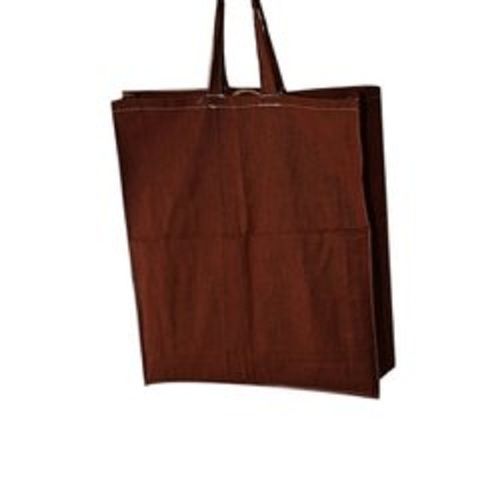 Brown Color Plain Carry Bags With Cotton Fabrics And 1 Kg Load Capacity