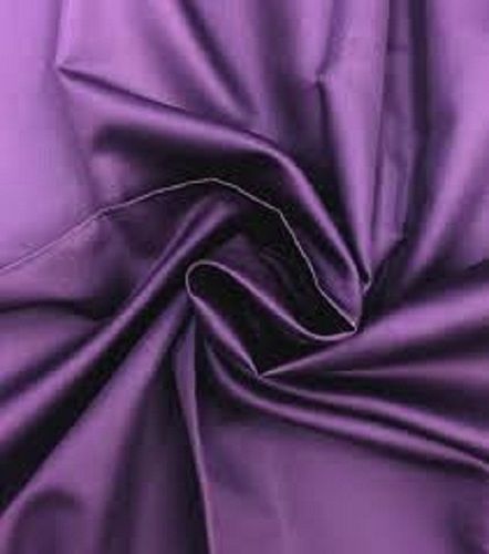 Comfortable Lightweight Plain Purple Cotton Silk Fabric For Making Shirt And Dresss