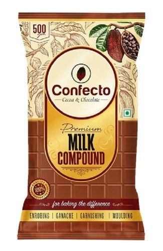  कॉन्फ़ेक्टो कोको और चॉकलेट बार मिल्क कंपाउंड 100 ग्राम पैक साइज़ में उपलब्ध है