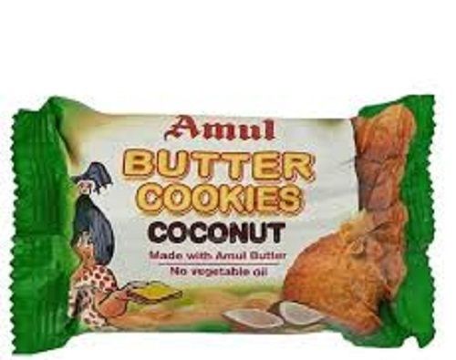 Delicious And Sweet 100% Pure Healthy Round Amul Butter Coconut Cookies 