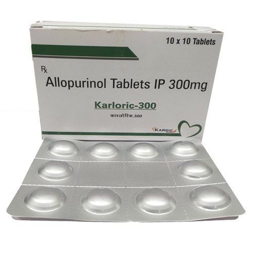 Karloric-300 Allopurinol Tablets Ip 300 Mg, 10x10 Blister Pack