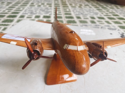 Pine Wooden Aeroplane Model For Souvenir
