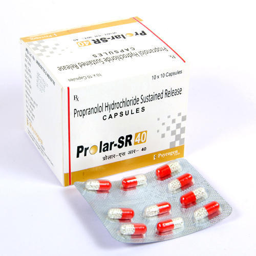 Prolar-Sr 40 Propranolol Hydrochloride Sustained Release Capsules, 10x10 Blister Pack