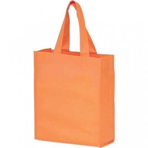 Rope Handled Orange Color Plain Carry Bags With Cotton Fabrics And Washable Capacity: 1 Kg/Day