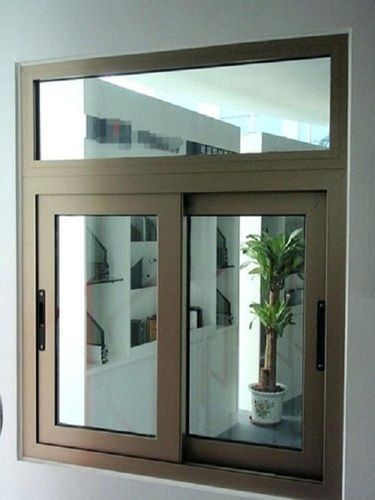 Sturdy Design And Lightweight Glossy Powder Coated Aluminium Sliding Window For Home And Hotels