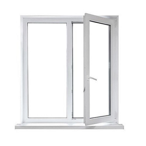 Upvc Window With White Color, Made From Durable Aluminum And Fiber Glass, Easy To Install