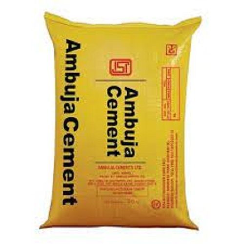 Grey Water Resistance Solid Durbale Strong Long Lasting Gray Ambuja Cement For Construction, 50 Kg