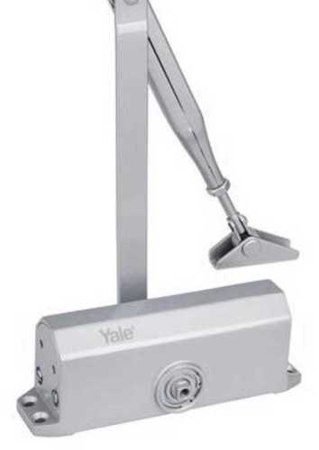 Grey Aluminium Door Closer Used In Home, Office And Hotel