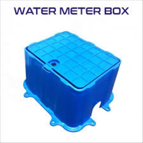 Blue Plastic Water Meter Box