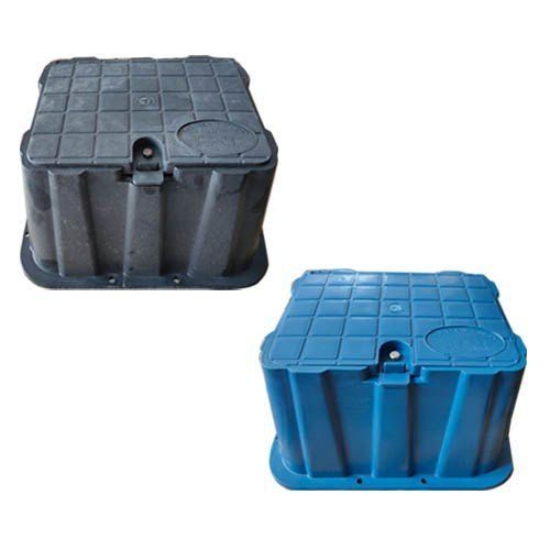 Blue Plastic Water Meter Box