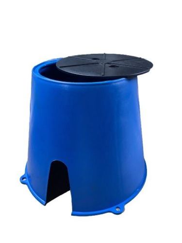 Blue Plastic Water Meter Box