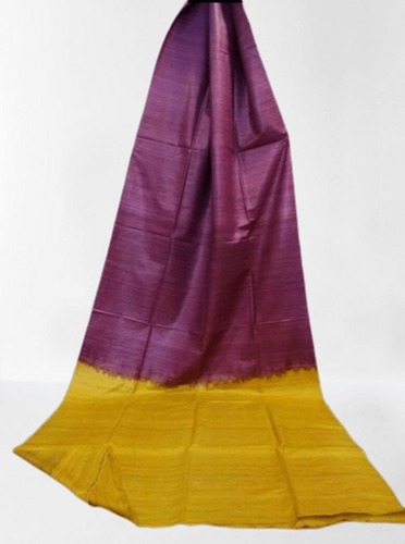 कॉटन सिल्क प्योर तुसर गीचा सॉफ्ट, सिल्क, और प्लेन हैंडलूम साड़ी