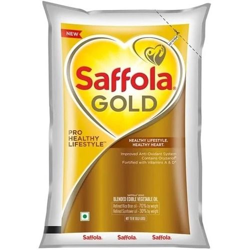 Saffola Gold Oil 1 Liter Pack With High Nutritious Value And Taste