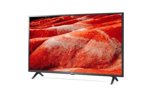  स्मार्ट रिमोट और वूफर और HDMI पोर्ट के साथ ब्लैक 43 इंच UHD स्मार्ट LED टीवी 