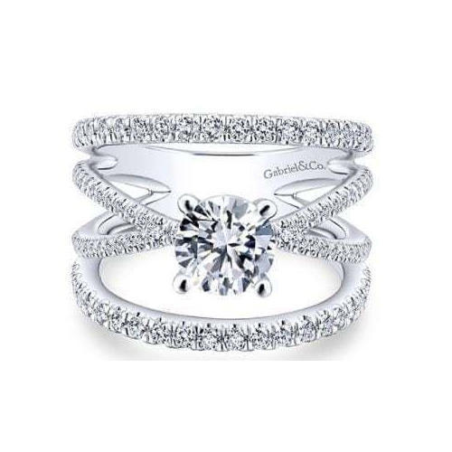 Open Double Band Engagement Ring | Aimee