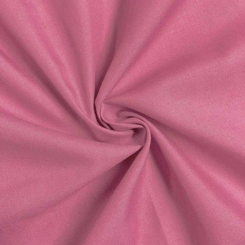 Cotton Blend Fabric Polyester Plain Width 105 Inch Lavender Pink Light Weight And Comfortable