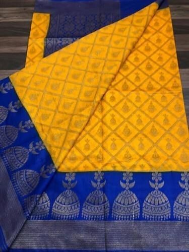 Yellow Cotton Saree