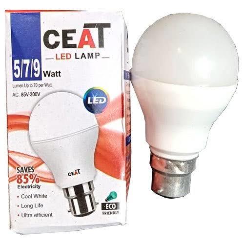 Energy Efficient 7 Watt Plastic White Cool Day Electrical LED Bulb For Home And Office Use
