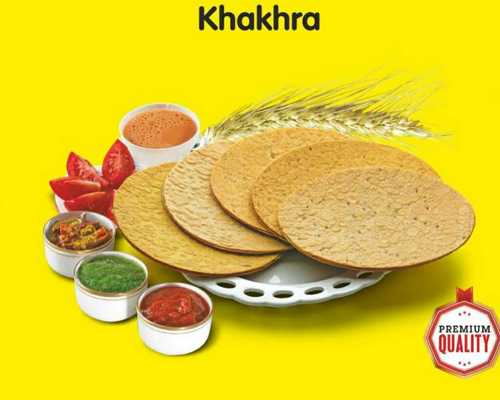 Jeera Khakhra For Breakfast Use, Round Shape And Yellow Color, Jeera Flavour Packaging Size: As Per Customer