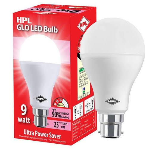 Less Power Consumption 9 Watt Cool Day Electric Hpl Led Bulb For Commercial And Domestic