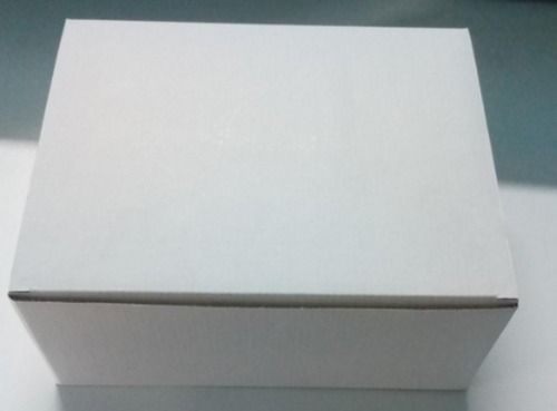 Paper Light Weight And Fine Finish White Color Square Shape Cake Packaging Box