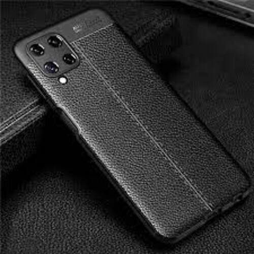 Long Life And Light Weight Black Color A22 4g Leather Back Cover For Mobile