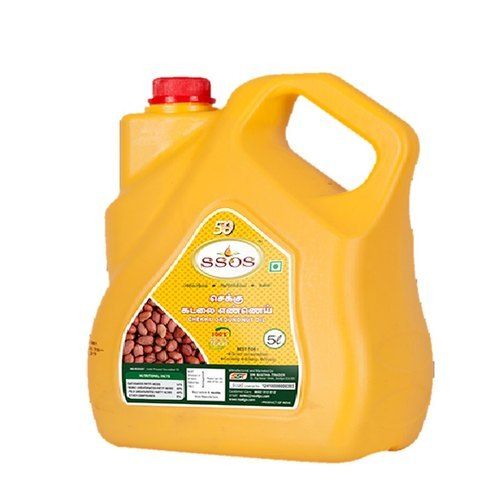 Low In Fat 100% Natural Vaalga Cold Pressed Groundnut Cooking Oil (5 Liter)
