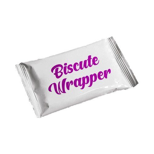 Polyester 3 Layer Biscuit Wrapper In White Colour Made From High Quality Polyester