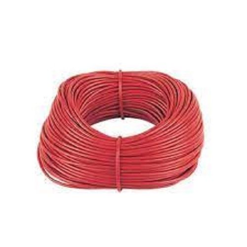 Red Pvc Copper Fire-Resistant Single-Core Round Electrical Housing Wire Cable Capacity: 15 Volt (V)