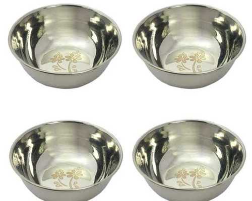 Silver Stainless Steel Bowls, Strong And Durable, Last For Years, Perfect For Any Family