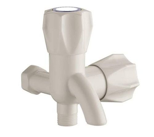 White Leak-Resistant Strong And Durable Pvc Plastic Water Tap For Washrooms, Kitchens, Gardens