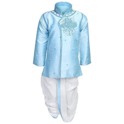 100 Percent Cotton Stylish and Colorful Embroidered Pattern Boys Kids Dhoti Kurta