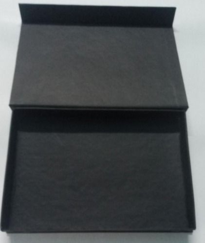 Black Color Paper Packaging Box For Usage Gift Packing, Size 15 X 15 