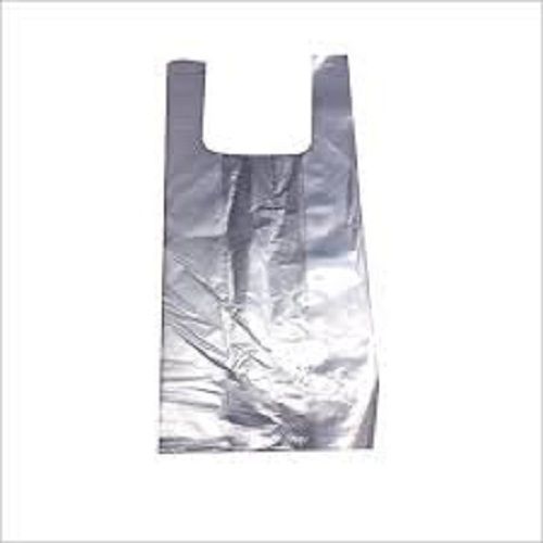 Gray Disposable And Biodegradable Light Weight Transparent Plastic Carry Bags For Shopping