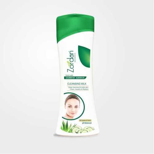 Herbal Cleansing Milk Cream Contains Cucumber Extract And Aloe Vera Color Code: White