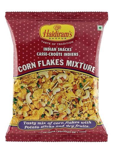 Hygiene Prepared Spicy and Crispy Delicious Corn Flaks Mixture Indian Snacks
