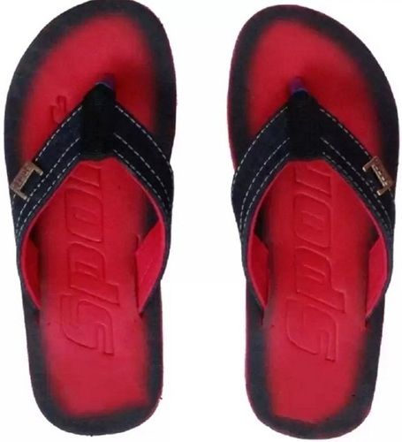 Red Black Light Weight Casual Wear Comfortable Easy To Use Flip Flop Slippers 