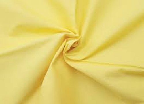 Pure Cotton Smooth Soft Needlework Quilting Sewing Yellow Plain Fabrics Length: 15  Meter (M)