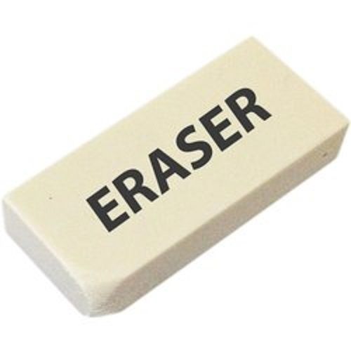 Rubber Soft And Smooth Cleaning Pages White Eraser Best For School Student