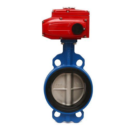 Blue 10 Kilograms Durable And Easy Installation Stainless Steel Electric Butterfly Valve