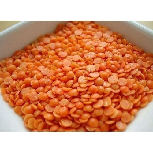 Dried And Cleaned Splited Red Masoor Dal With High Fibre And Protein Content