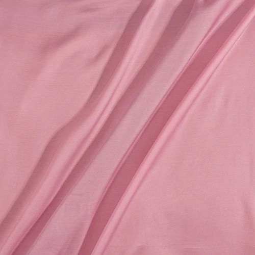 Plain Pink Color 100% Pure Cotton Linen Fabric For Dress, Garments, 44 Width