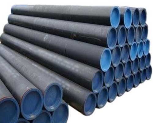 Black And Blue Solid Strong High Strength Heavy Duty Long Durable Solid Round Carbon Steel Pipe For Industrial Applications