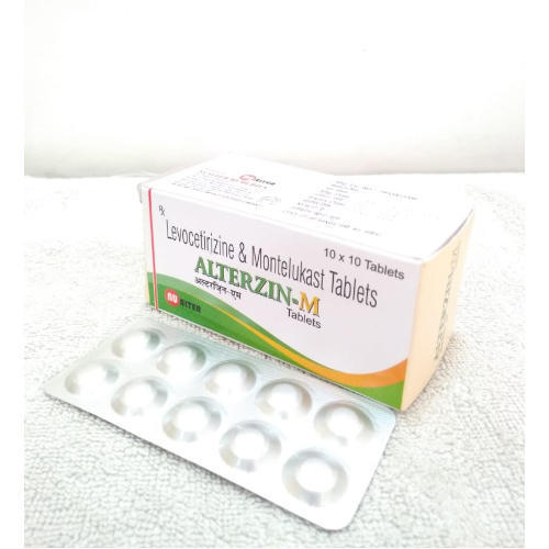 Alterzin-M Levocetirizine And Montelukast Tablets, 10x10 Blister Pack