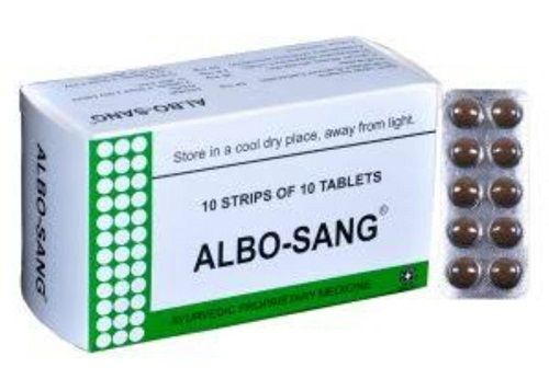 Ayurvedic Herbal Albo-Sang Tablet, 10X10 Blister Pack Age Group: For Adults