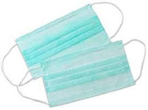 Breathable Surgical Mint Green Disposable Face Mask With Comfortable Air Loop
