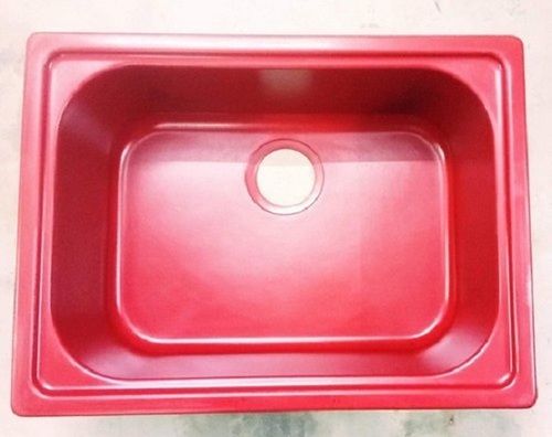 Corrosion And Scratch Resistance Dish Washing Plain Red Sink For Kitchen Installation Type: Wall Mounted