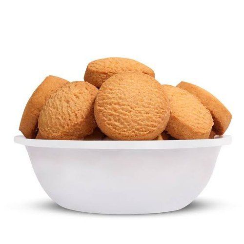 Crispy Tasty Vanilla Biscuits 100 Percent Fresh Baked And Pure Brown Colour Round Shape